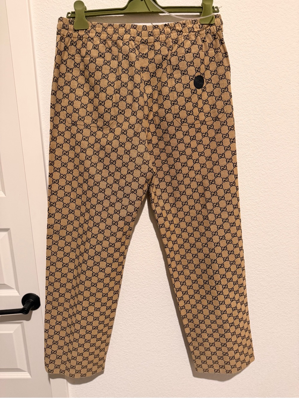 Authentic Gucci Beige Tan GG Monogram Pants - Picture 2 of 6